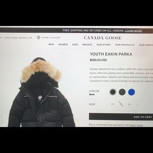 Canada Goose Youth Eakin Parka